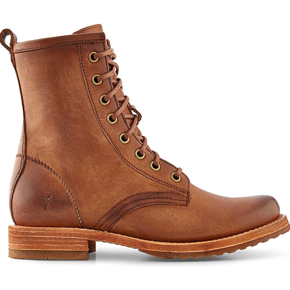Frye Veronica Women’s Combat Boots -Caramel